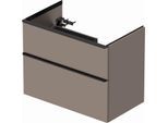 Duravit D-Neo Waschtisch-Unterschrank DE436704343 81 x 46,2 cm, Basalt Matt, wandhängend, 1 Schubkasten, 1 Auszug