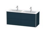 Duravit XSquare Waschtisch-Unterschrank XS417509898 128x56x47,8cm, 4 Schubkästen, Nachtblau seidenmatt