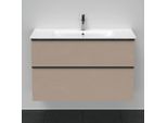 Duravit D-Neo Waschtisch-Unterschrank DE436307575 101 x 46,2 cm, Leinen, wandhängend, 1 Schubkasten, 1 Auszug