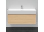 Duravit D-Neo Waschtisch-Unterschrank DE427503030 118,4 x 44,2 cm, Eiche Natur, wandhängend, 1 Auszug