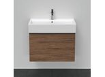 Duravit D-Neo Waschtisch-Unterschrank DE427202121 68,4 x 44,2 cm, Nussbaum Dunkel, wandhängend, 1 Auszug