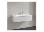 Villeroy und Boch Antao Waschtisch-Unterschrank L02000GF 98,8x25,6x49,3cm, ohne Frontstruktur, glossy white lacquer, mit Beleuchtung
