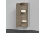 Duravit D-Neo Halbhochschrank DE1318L3535 40 x 24 cm, Eiche Terra, 1 Türe, links, 4 Glasfachböden