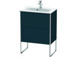 Duravit XSquare Waschtisch-Unterschrank XS445409898 61x59,2x38,8cm, 2 Auszüge, Nachtblau seidenmatt