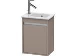 Duravit Ketho Waschtisch-Unterschrank KT6417R4343 40x28,5x55cm, wandhängend, Tür rechts, basalt matt