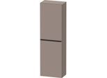 Duravit D-Neo Halbhochschrank DE1318L4343 40 x 24 cm, Basalt Matt, 1 Türe, links, 4 Glasfachböden