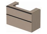 Duravit D-Neo Waschtisch-Unterschrank DE437407575 98,4 x 44,2 cm, Leinen, wandhängend, 1 Schubkasten, 1 Auszug