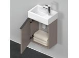 Duravit D-Neo Waschtisch-Unterschrank DE4218L4343 36,4 x 22,2 cm, Basalt Matt, wandhängend, 1 Türe, links