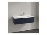 Villeroy und Boch Antao Waschtisch-Unterschrank L02100HG 98,8x25,6x49,3cm, mit Frontstruktur, midnight blue matt lacquer, mit Beleuchtung