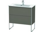 Duravit XSquare Waschtisch-Unterschrank XS445509090 81x59,2x38,8cm, 2 Auszüge, Flannel Grey seidenmatt