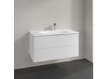 Villeroy und Boch Antao Waschtisch-Unterschrank L05000MT 98,8x50,4x49,6cm, ohne Frontstruktur, white matt lacquer, mit Beleuchtung
