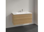 Villeroy und Boch Antao Waschtisch-Unterschrank K05000HN 98,8x50,4x49,6cm, ohne Frontstruktur, honey oak