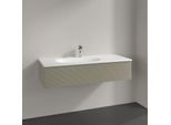 Villeroy und Boch Antao Waschtisch-Unterschrank K03100HK 118,8x25,6x49,3cm, mit Frontstruktur, stone grey matt lacquer