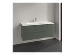 Villeroy und Boch Antao Waschtisch-Unterschrank L06000HL 118,8x50,4x49,3cm, ohne Frontstruktur, leaf green matt lacquer