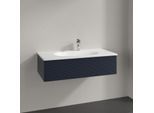 Villeroy und Boch Antao Waschtisch-Unterschrank K02100HG 98,8x25,6x49,3cm, mit Frontstruktur, midnight blue matt lacquer