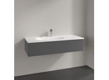 Villeroy und Boch Antao Waschtisch-Unterschrank L03000GK 118,8x25,6x49,3cm, ohne Frontstruktur, anthracite matt lacquer, mit Beleuchtung