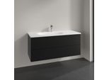 Villeroy und Boch Antao Waschtisch-Unterschrank L06000PD 118,8x50,4x49,3cm, ohne Frontstruktur, black matt lacquer
