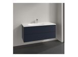 Villeroy und Boch Antao Waschtisch-Unterschrank L06100HG 118,8x50,4x49,3cm, mit Frontstruktur, midnight blue matt lacquer