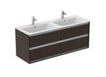 Ideal Standard Connect Air Waschtischunterschrank E0824VY, braun matt/weiss matt, 4 Auszüge