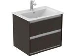 Ideal Standard Connect Air Waschtischunterschrank E0818VY, braun matt/weiss matt, 2 Auszüge