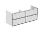Ideal Standard Connect Air DoppelWaschtischunterschrank E0822B2 120x51,7x44cm, 4 Auszüge, weiß glänzend/weiß matt