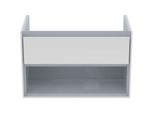 Ideal Standard Connect Air Waschtischunterschrank E0827KN, weiss glänzend/hellgrau matt, 1 Auszug