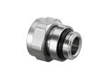 Oventrop Verschraubung 1019372 G 3/4 ÜMxG 1/2 AG, selbstdichtend, mit O-Ring, Messing vernickelt