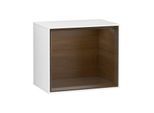 Villeroy und Boch Finion Regalmodul FD10GNGF 41,8x35,6x27cm, Regal Walnut Veneer, Glossy white lacquer