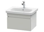 Duravit DuraStyle Waschtisch-Unterschrank DS638000718 58 x 44,8 cm, betongrau/weiß matt, 1 Auszug, wandhängend