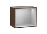 Villeroy und Boch Finion Regalmodul FD10GJGN 41,8x35,6x27cm, Regal Light Grey, Walnut veneer