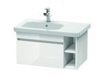 Duravit DuraStyle Waschtisch-Unterschrank DS639401843 73 x 44,8 cm, Becken links, weiß matt/basalt matt, 1 Auszug