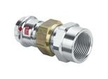 Viega Prestabo Verschraubung 643508 42 mm x Rp 1 1/2, Stahl unlegiert, flachdichtend, SC-Contur, Mehrkant