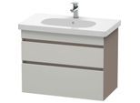 Duravit DuraStyle Waschtisch-Unterschrank DS648400743 80 x 45,3 cm, betongrau/basalt matt, 2 Schubkästen, wandhängend