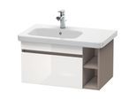 Duravit DuraStyle Waschtisch-Unterschrank DS639402243 73 x 44,8 cm, Becken links, weiß hochglanz/basalt matt, 1 Auszug