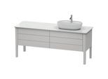 Duravit Luv Waschtischunterschrank LU9568R3939 178,3x57cm, rechts, Nordic Weiß Seidenmatt, 2 Schubkästen, 2 Auszüge, stehend