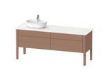 Duravit Luv Waschtisch-Unterschrank LU9568L5454 173,3x57cm, 2 Schubkästen, 2 Auszüge, stehend, links, Mandel Seidenmatt