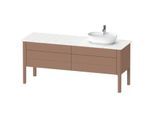 Duravit Luv Waschtisch-Unterschrank LU9568R5454 173,3x57cm, 2 Schubkästen, 2 Auszüge, stehend, rechts, Mandel Seidenmatt