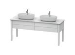 Duravit Luv Waschtischunterschrank LU9562B3636 178,3x57x74,3cm, Weiß Seidenmatt, 2 Auszüge, stehend
