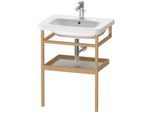 Duravit DuraStyle Handtuchhalter DS988100776 59 x 44 cm, betongrau matt/Eiche massiv, mit Ablage