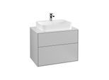 Villeroy und Boch Finion Waschtischunterschrank F34100GJ 80x60,3cm, Abdeckplatte white matt, Light grey matt