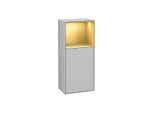 Villeroy und Boch Finion Seitenschrank F500HFGJ 41,8x93,6x27cm, links, Regal oben Gold matt, Light grey matt