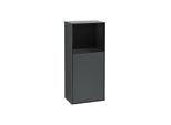 Villeroy und Boch Finion Seitenschrank F510PHHG 41,8x93,6x27cm, rechts, Regal oben Glossy Black, Midnight Blue Matt Lacquer