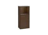Villeroy und Boch Finion Seitenschrank F510GNGN 41,8x93,6x27cm, rechts, Regal oben Walnut veneer, Walnut veneer