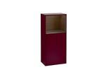 Villeroy und Boch Finion Seitenschrank F500GNHB 41,8x93,6x27cm, links, Regal oben Walnut veneer, Peony Matt