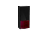 Villeroy und Boch Finion Seitenschrank G550HBPH 41,8cm, rechts, Emotion, Regal unten Peony Matt, Glossy Black Lacquer