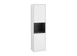 Villeroy und Boch Finion Hochschrank F460PDGF 41,8x151,6x27cm, links, Regal Black matt lacquer, Glossy white lacquer