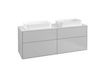 Villeroy und Boch Finion Waschtischunterschrank F31100GJ 160x60,3cm, Abdeckplatte white matt, Light grey matt