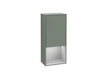 Villeroy und Boch Finion Seitenschrank G550GJGM 41,8cm, rechts, Emotion, Regal unten Light Grey Matt, Olive Matt Lacquer