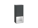 Villeroy und Boch Finion Seitenschrank F540MTHG 41,8x93,6x27cm, links, Regal unten White Matt, Midnight Blue Matt Lacquer