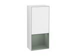 Villeroy und Boch Finion Seitenschrank F550GMGF 41,8x93,6x27cm, rechts, Regal unten Olive Matt, Glossy white lacquer